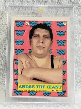 Mint 1987 Topps Andre the Giant WWF Sticker/Puzzle Card 17!!
